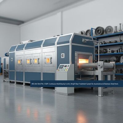 kupować HB-250×150-4.7M Pełnik lutowniczy z ciągłym pasem z oczami o maksymalnej temperaturze 1150°C i 4-strefowym precyzyjnym sterowaniem dla oczyszczania cieplnego produkcja online