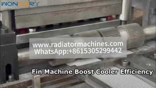 High Efficiency Lanced Offset Fin Aluminum Making Machine | Production Line for Intercoolers & Charg